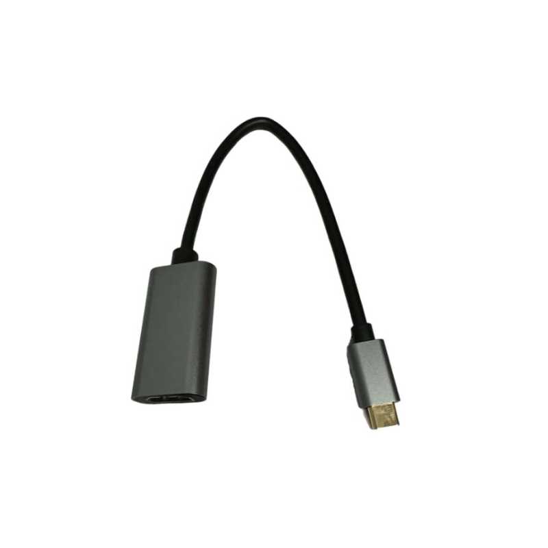 Jedel USB-C Male to HDMI Female Cable, 4K, 15cm, Black