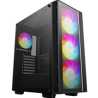 DeepCool MATREXX 55 ADD-RGB 4F Mid-Tower ATX Case - Tempered Glass Side Panel, Four ADD-RGB Fans, Excellent Airflow, E-ATX Compa