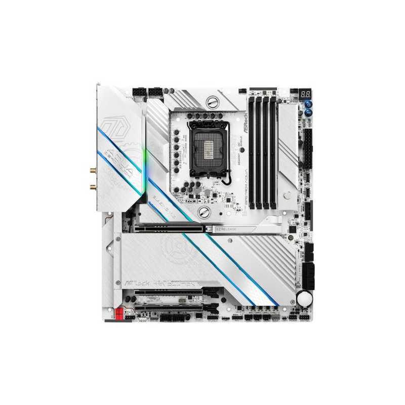 Asrock Z890 TAICHI AQUA, Intel Z890, 1851, EATX, 4 DDR5, 2 TB4, Wi-Fi 7, 10G & 5G LAN, RGB, 6x M.2, Hybrid Cooling