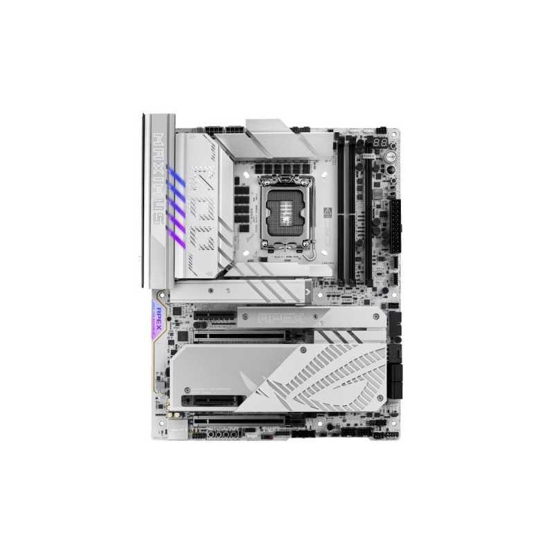 Asus ROG MAXIMUS Z890 APEX, Intel Z890, 1851, ATX, 2 DDR5, 2 TB4, Wi-Fi 7, 5G LAN, PD 60W, ROG DIMM.2 Card, RGB, 6x M.2