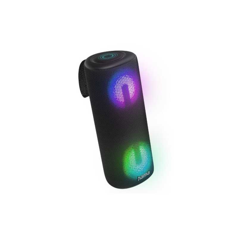 Hama Pipe 3.0 Bluetooth/3.5mm Jack 24W Portable Loudspeaker, Microphone, 2000mAh Battery, IPX5 Waterproof, LED Lighting, Equalis