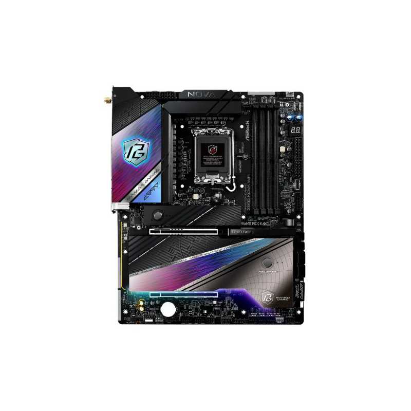 Asrock Z890 NOVA WIFI, Intel Z890, 1851, ATX, 4 DDR5, HDMI, 2 TB4, Wi-Fi 7, 2.5G & 5G LAN, RGB, 6x M.2