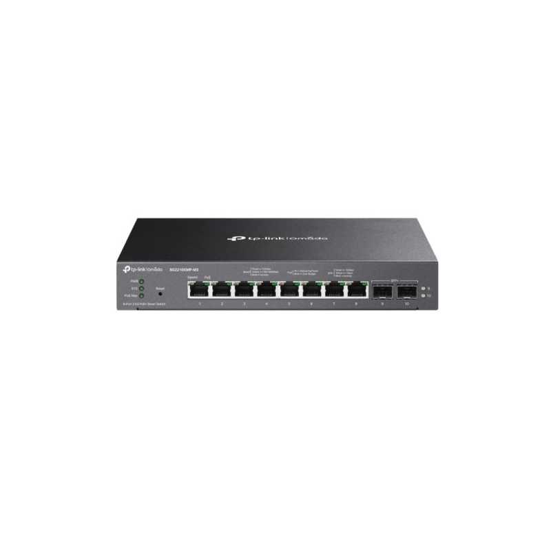 TP-LINK (SG2210XMP-M2) Omada 8-Port 2.5GBASE-T and 2-Port 10GE SFP+ Smart Switch with 8-Port PoE+