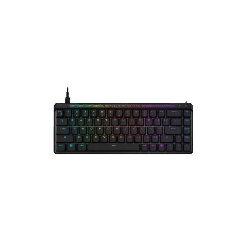 Asus ROG FALCHION ACE HFX Compact 65% Analog RGB Gaming Keyboard, Wired (Dual USB-C), ROG HFX Magnetic Switches, Rapid Trigger, 