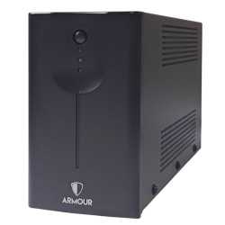 Armour 650VA UPS, 390W, LED Display, 2x UK Plug, 2x RJ45, USB