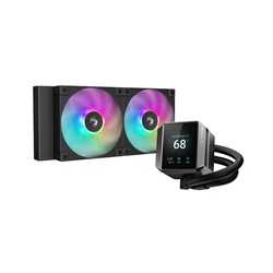 DeepCool Mystique 240 CPU Cooler, ARGB, Personalized Cooling with 2.8" TFT LCD Screen and Enhanced Pump Performance, 5 year war