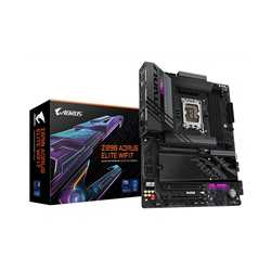 Gigabyte Z890 AORUS ELITE WIFI7 Intel 1851 Socket Motherboard, ATX, 4x DDR5 Slots, 4x M.2 Sockets, 2x USB-C Port, Fitted I/O Shi