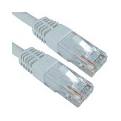 RJ45 (M) to RJ45 (M) CAT6 0.25m White OEM Moulded Boot Copper UTP Network Cable