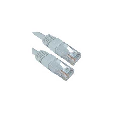 RJ45 (M) to RJ45 (M) CAT6 0.25m White OEM Moulded Boot Copper UTP Network Cable