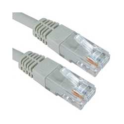 RJ45 (M) to RJ45 (M) CAT6 5m Grey OEM Moulded Boot Copper UTP Network Cable