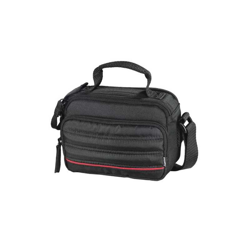 Hama Samara 100 Camera Bag, Shoulder Strap, Removable Divider, Black, 14.5 x 7.5 x 10.5 cm Compartment