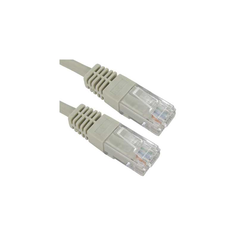 RJ45 (M) to RJ45 (M) CAT5e 10m Grey OEM Moulded Boot Copper UTP Network Cable