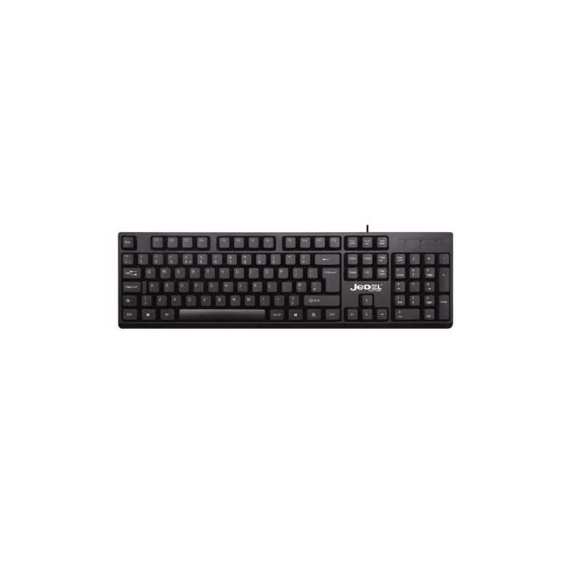 Jedel K29 Wired USB Keyboard, Spill-Proof, Quiet Keys, Narrow Frame, Black