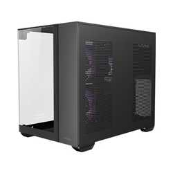 Antec CX600M Trio ARGB Mini Tower Gaming Case, Black, Tempered Glass Panels, Dual Chamber Design, Vertical Cooling, Pre-Installe