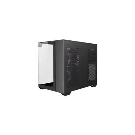 Antec CX600M Trio ARGB Mini Tower Gaming Case, Black, Tempered Glass Panels, Dual Chamber Design, Vertical Cooling, Pre-Installe