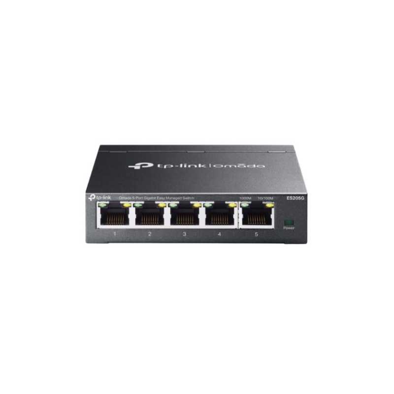 TP-LINK (ES205G) Omada 5-Port Gigabit Easy Managed Switch, 5x GB Ports, Metal Casing