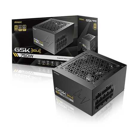 Antec GSK ATX3.1 750W Power Supply - 80 PLUS Gold, Full Modular, PCIe 5.1, JP Capacitors, Zero RPM Manager, 7-Year Warranty