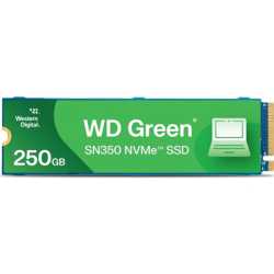 WD Green SN350 (WDS250G2G0C) 250GB NVMe SSD, M.2 Interface, PCIe Gen3, 2280, Read 1500MB/s, Write 2400MB/s, 3 Year Warranty