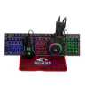 Marvo Scorpion CM416 4-in-1 Gaming Bundle, Wired Keyboard, Mouse, Headset and Mouse Pad, UK Layout