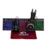 Marvo Scorpion CM416 4-in-1 Gaming Bundle, Wired Keyboard, Mouse, Headset and Mouse Pad, UK Layout