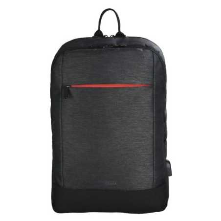 Hama Manchester Laptop Backpack, Up to 15.6", USB Charging Port, Padded Compartment, Organiser, Front Pockets, Trolley Strap, B