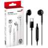 Genius HS-M365B USB-C In-Ear Earbuds with In Line Microphone and Volume Controls (Black)