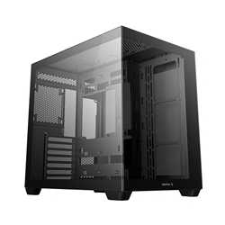 DeepCool CG530 Dual-Chamber Computer Case, Tempered Glass Panels, Advanced Cooling Support, Exceptional Cable Management, Black