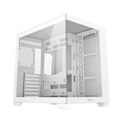 DeepCool CG530 Dual-Chamber Computer Case, Tempered Glass Panels, Advanced Cooling Support, Exceptional Cable Management, White