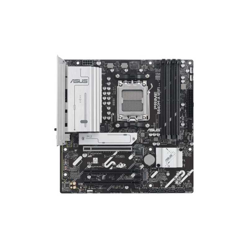 Asus PRIME B840M-A WIFI, AMD B840, AM5, Micro ATX, 4 DDR5, HDMI, 2 DP, Wi-Fi 6E, 2.5G LAN, 3x M.2