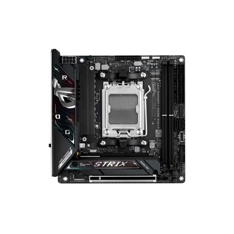 Asus ROG STRIX B850-I GAMING WIFI, AMD B850, AM5, Mini ITX, 2 DDR5, HDMI, Wi-Fi 7, 2.5G LAN, 2x M.2