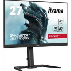 iiyama G-Master GB2770QSU-B6 Red Eagle 27 Inch Gaming Monitor, Black, WQHD, IPS, 180Hz, 0.2ms, FreeSync, HDMI, Display Port, USB