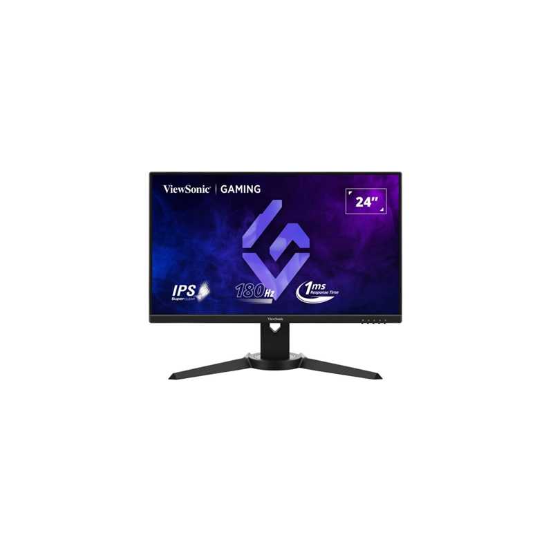 Viewsonic VX2479J-HD-PRO 24 Inch IPS Gaming Monitor, Full HD, 180Hz, 1ms, Freesync, HDMI, Display Port, Height Adjust, Pivot, Sw