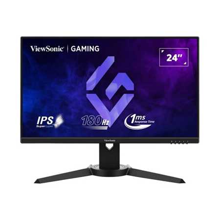 Viewsonic VX2479J-HD-PRO 24 Inch IPS Gaming Monitor, Full HD, 180Hz, 1ms, Freesync, HDMI, Display Port, Height Adjust, Pivot, Sw