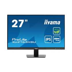 iiyama PROLITE XU2763HSU-B1 27 inch IPS Monitor, Full HD, 3ms, USB Hub, HDMI, DisplayPort, Freesync, 100Hz, Speakers, Black, Int