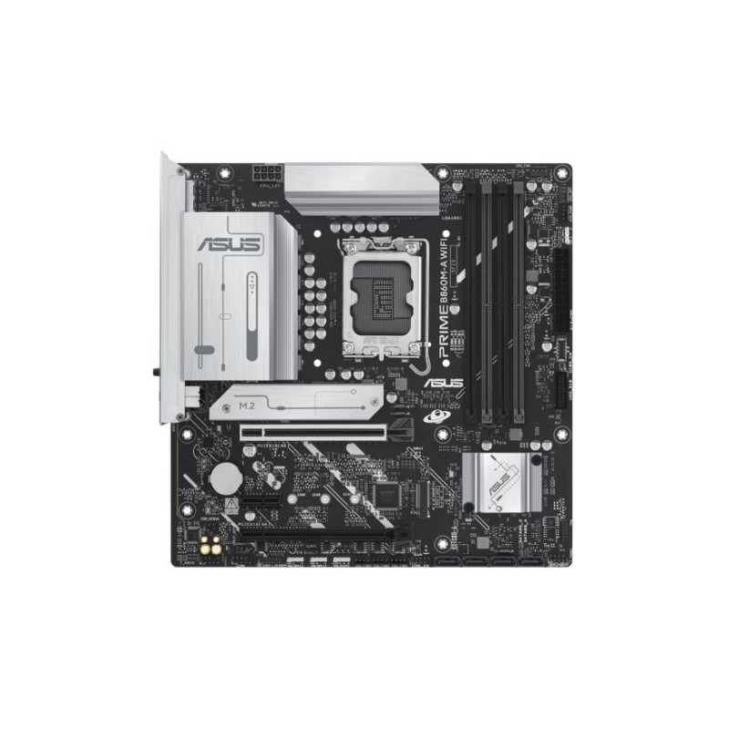 Asus PRIME B860M-A WIFI, Intel B860, 1851, Micro ATX, 4 DDR5, HDMI, 2 DP, Wi-Fi 6E, 2.5G LAN, 2x M.2