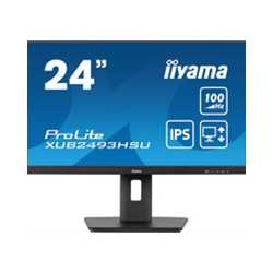 iiyama PROLITE TXUB2493HSU-B6 24 Inch IPS Monitor, Full HD, 1ms, 100Hz, USB Hub, HDMI, DisplayPort, Speakers, Black, Internal PS