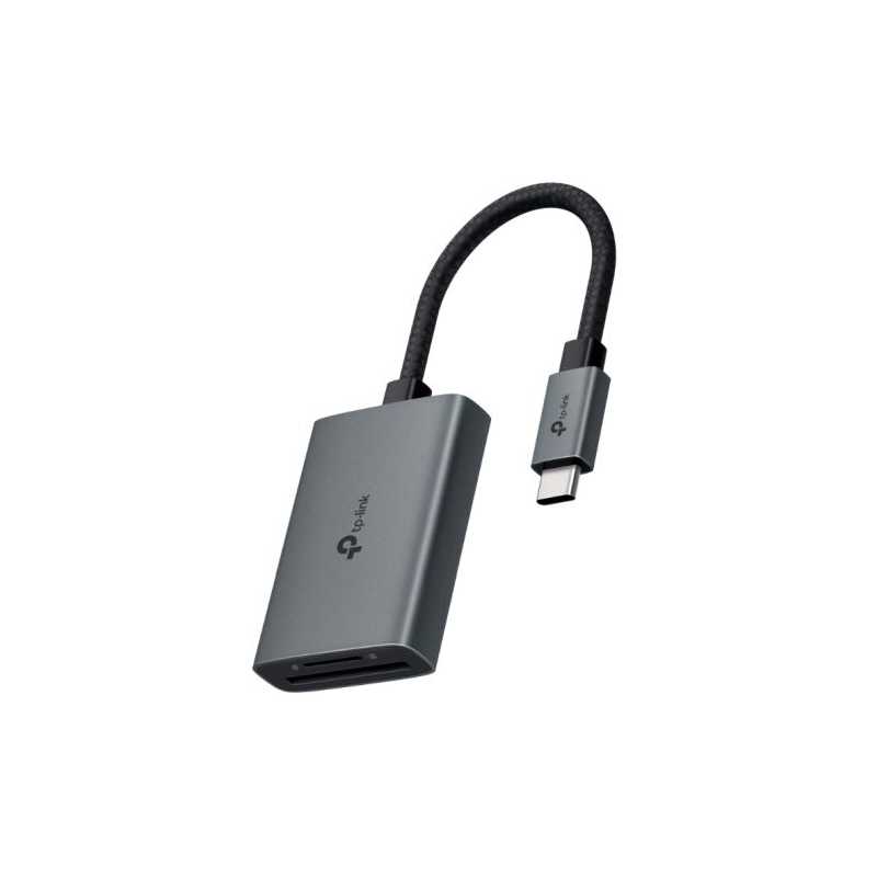 TP-LINK External USB 3.0 Type-C Card Reader, SD/microSD, UHS-I, Aluminium, USB Powered