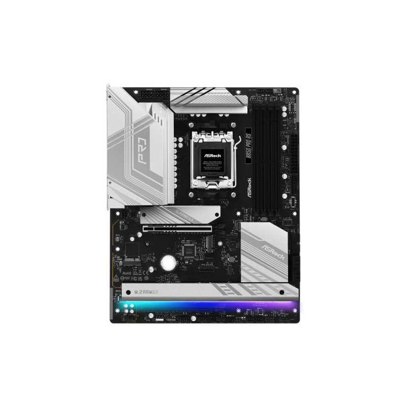 Asrock B850 PRO RS, AMD B850, AM5,  ATX, 4 DDR5, HDMI, USB-C (DP-alt), 2.5G LAN, RGB, 4x M.2