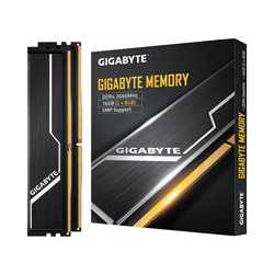 Gigabyte GP-GR26C16S8K2HU416 System Memory 16GB (2x8GB) 2666Mhz, DDR4, Heatsink, 1.2v, Black, Retail Boxed