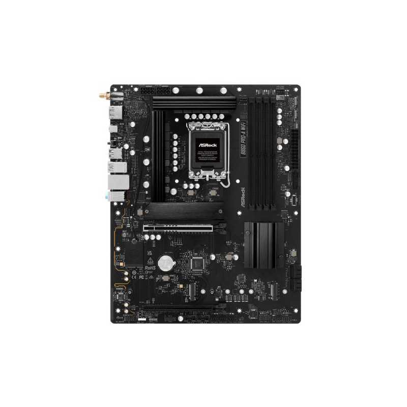 Asrock B860 PRO-A WIFI, Intel B860, 1851, ATX, 4 DDR5, HDMI, DP, Wi-Fi 6E, 2.5G LAN, 3x M.2