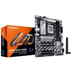 Gigabyte B860 DS3H WIFI6E Intel 1851 Socket Motherboard, ATX, 4x DDR5 Slots, 2x M.2 Sockets, 2x USB-C Port, 2.5GbE LAN, Wi-Fi 6E