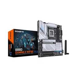 Gigabyte B860 GAMING X WIFI6E Intel 1851 Socket Motherboard, ATX, 4x DDR5 Slots, 3x M.2 Sockets, 2x USB-C Port, Fitted I/O Shiel