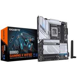 Gigabyte B860 GAMING X WIFI6E Intel 1851 Socket Motherboard, ATX, 4x DDR5 Slots, 3x M.2 Sockets, 2x USB-C Port, Fitted I/O Shiel