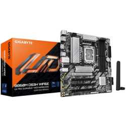 Gigabyte B860M DS3H WIFI6E Intel 1851 Socket Motherboard, Micro-ATX, 4x DDR5 Slots, 2x M.2 Sockets, 1x USB-C Port, 2.5GbE LAN, W