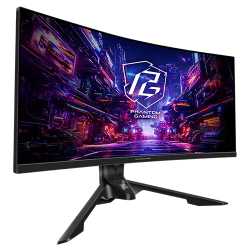 Asrock 34" Phantom Gaming WQHD Curved Gaming Monitor (PG34QRT3A), 3440 x 1440, 1ms, 2 HDMI, 2 DP, 180Hz, Mini-OLED, Tilt/Swivel