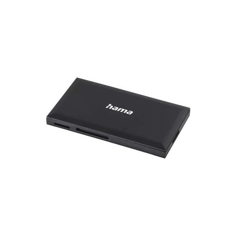 Hama External USB 3.0 Multi-Card Reader, SD/microSD/CF/MS, Black, USB Powered