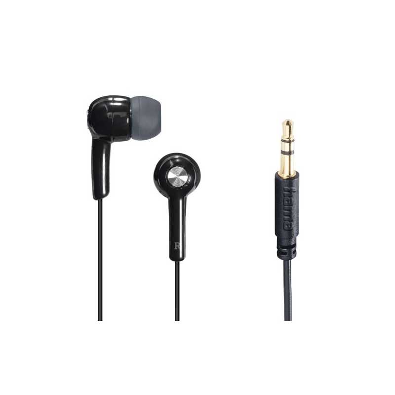 Hama (Gloss) In-Ear Headphones, 3.5mm Jack, No Mic, Black