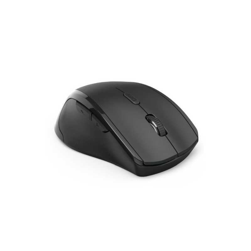 Hama Riano Left-Handed Wireless Optical Mouse, 6 Buttons, 800-1600 DPI, Black