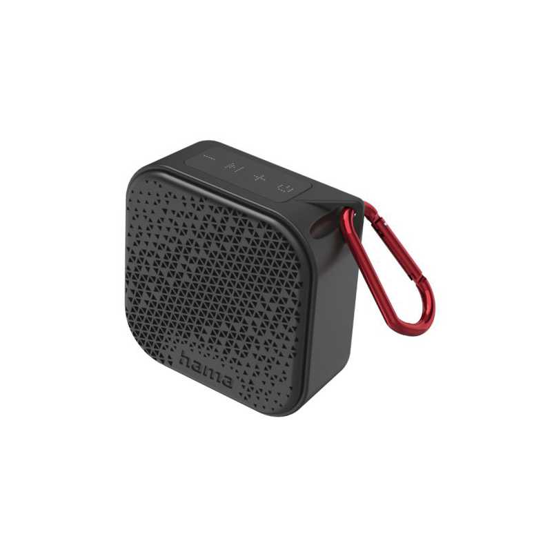 Hama Pocket 3.0 Bluetooth/3.5mm Jack 3.5W Portable Loudspeaker, 1050mAh Battery, IP67 Waterproof, Carabiner