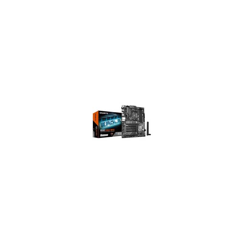 Gigabyte B550 EAGLE WIFI6 AMD AM4 Socket Motherboard, ATX, 4x DDR4 Slots, 2x M.2 Sockets, 2x USB-C Port, GbE LAN, Wi-Fi 6, 1x HD